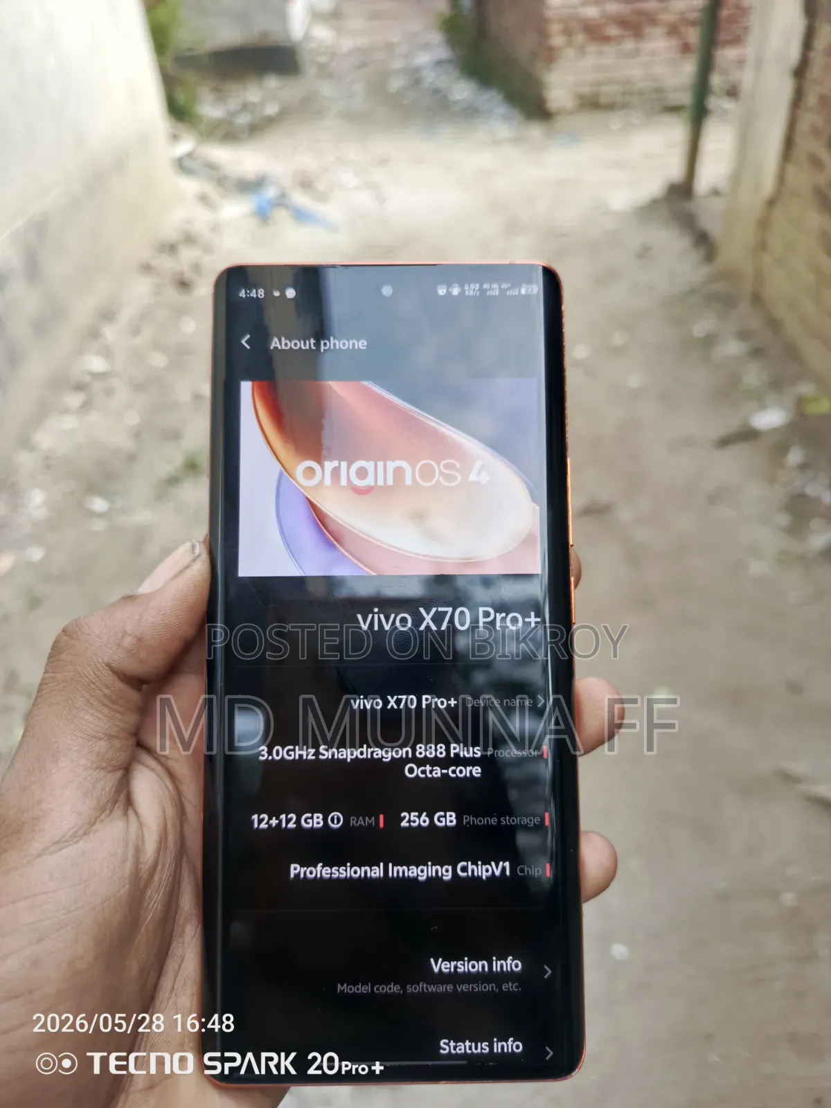 Vivo X70 Pro 256 GB Orange