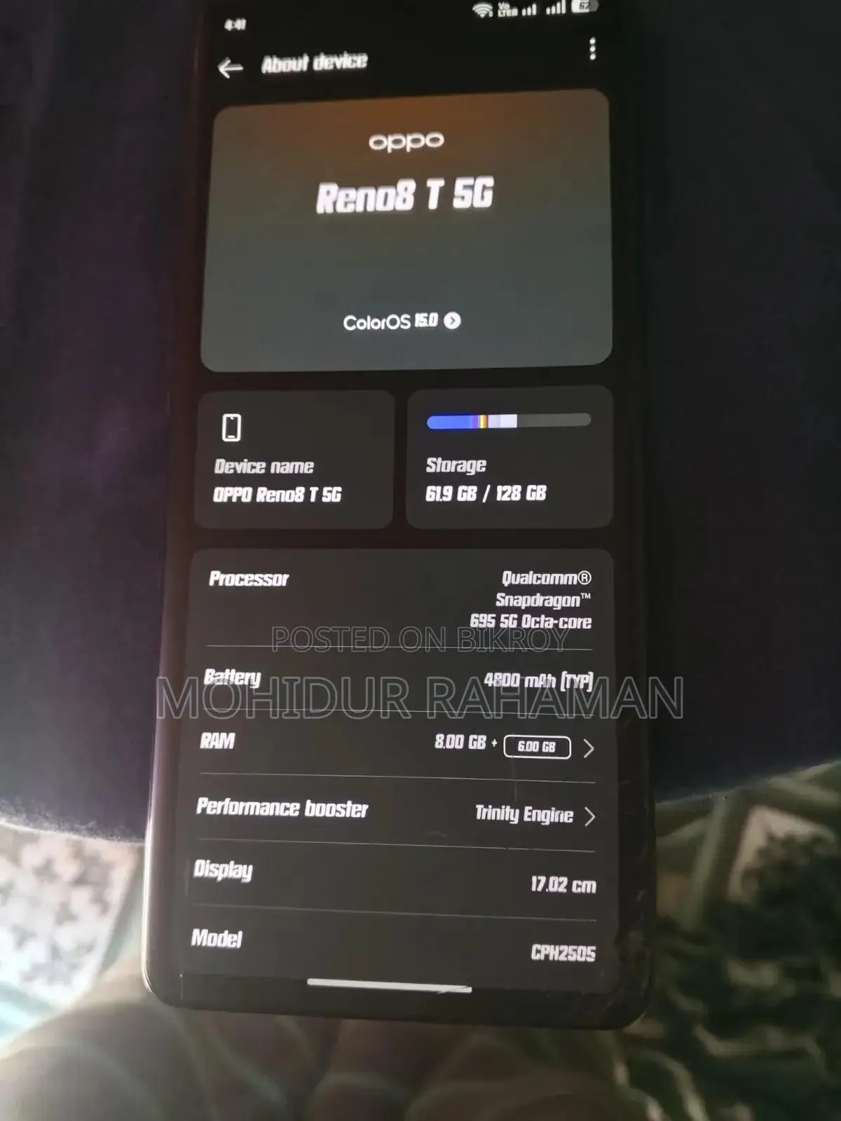 Oppo Reno 8T 128 GB Black