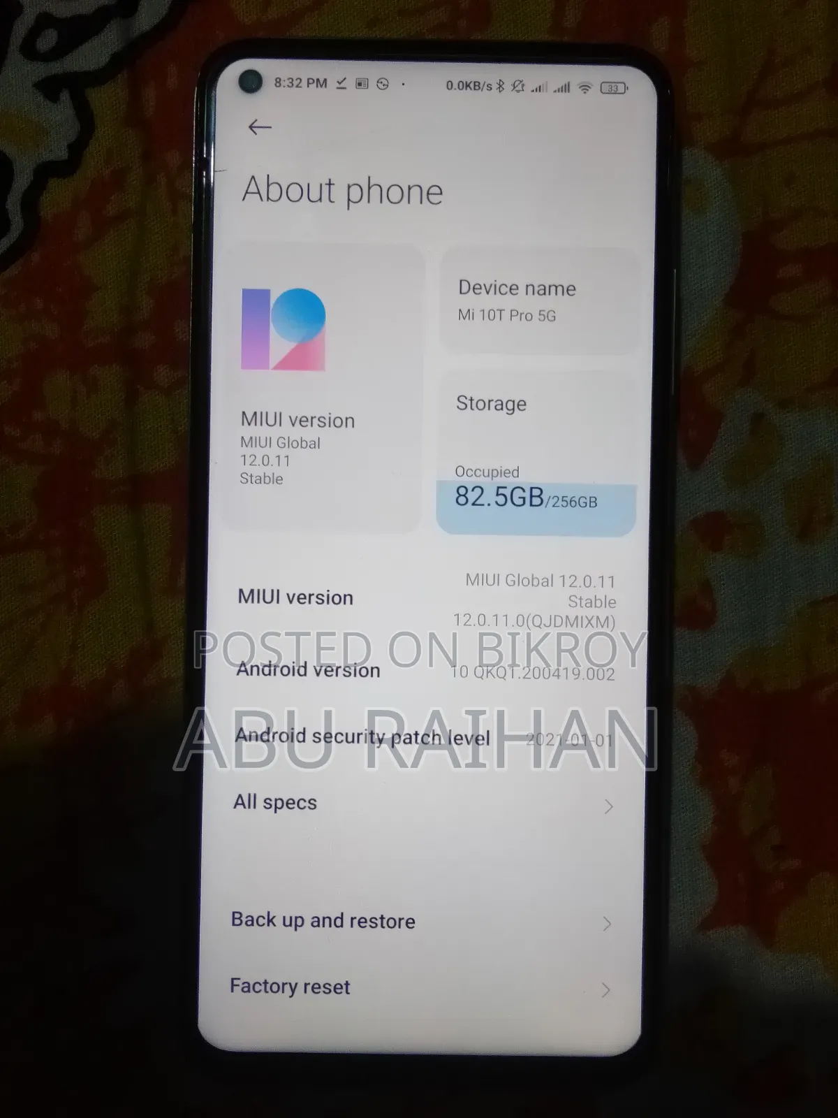 Xiaomi Mi 10T Pro 5G 256 GB Blue