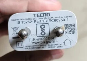 Tecno 18 Watt Charger