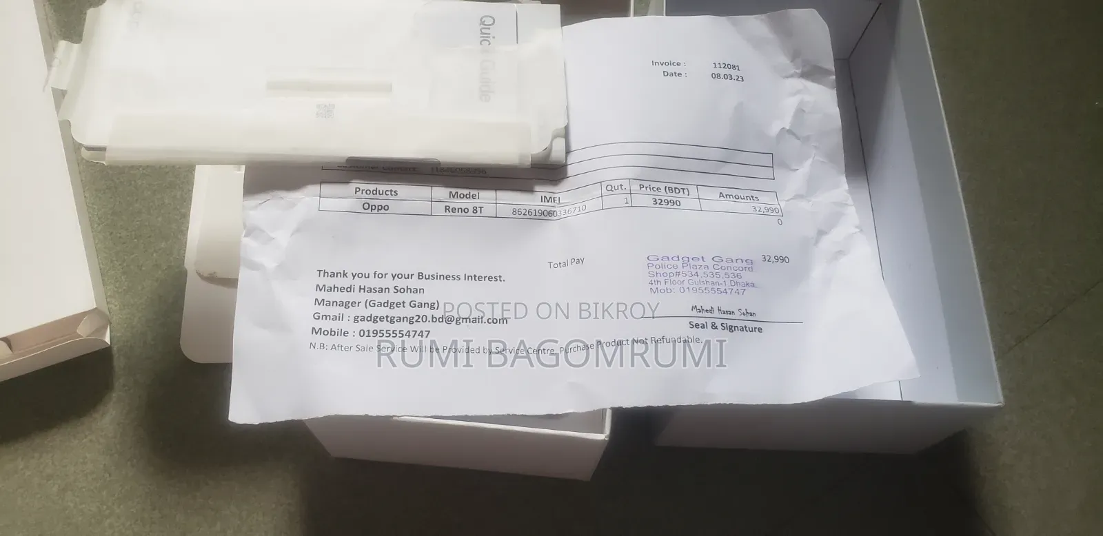 Oppo Reno8 T 128 GB Black