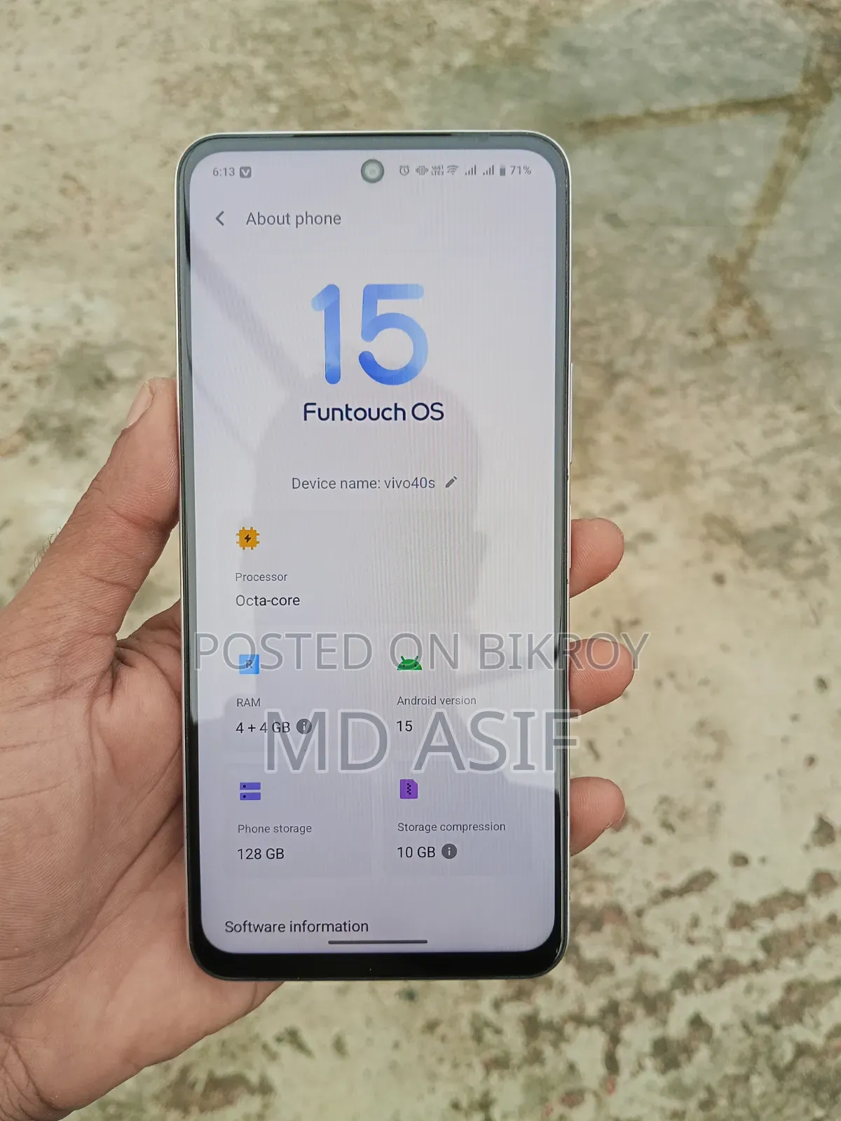 Vivo Y19s 128 GB White