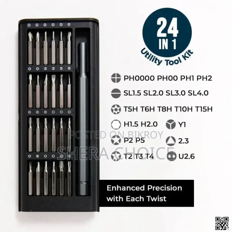 24 in 1 Precision Screwdriver Set With Magnetic Driver