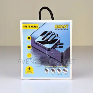 Smart Fast Charge Power Bank (10000mah, Multi Cable Built-In)