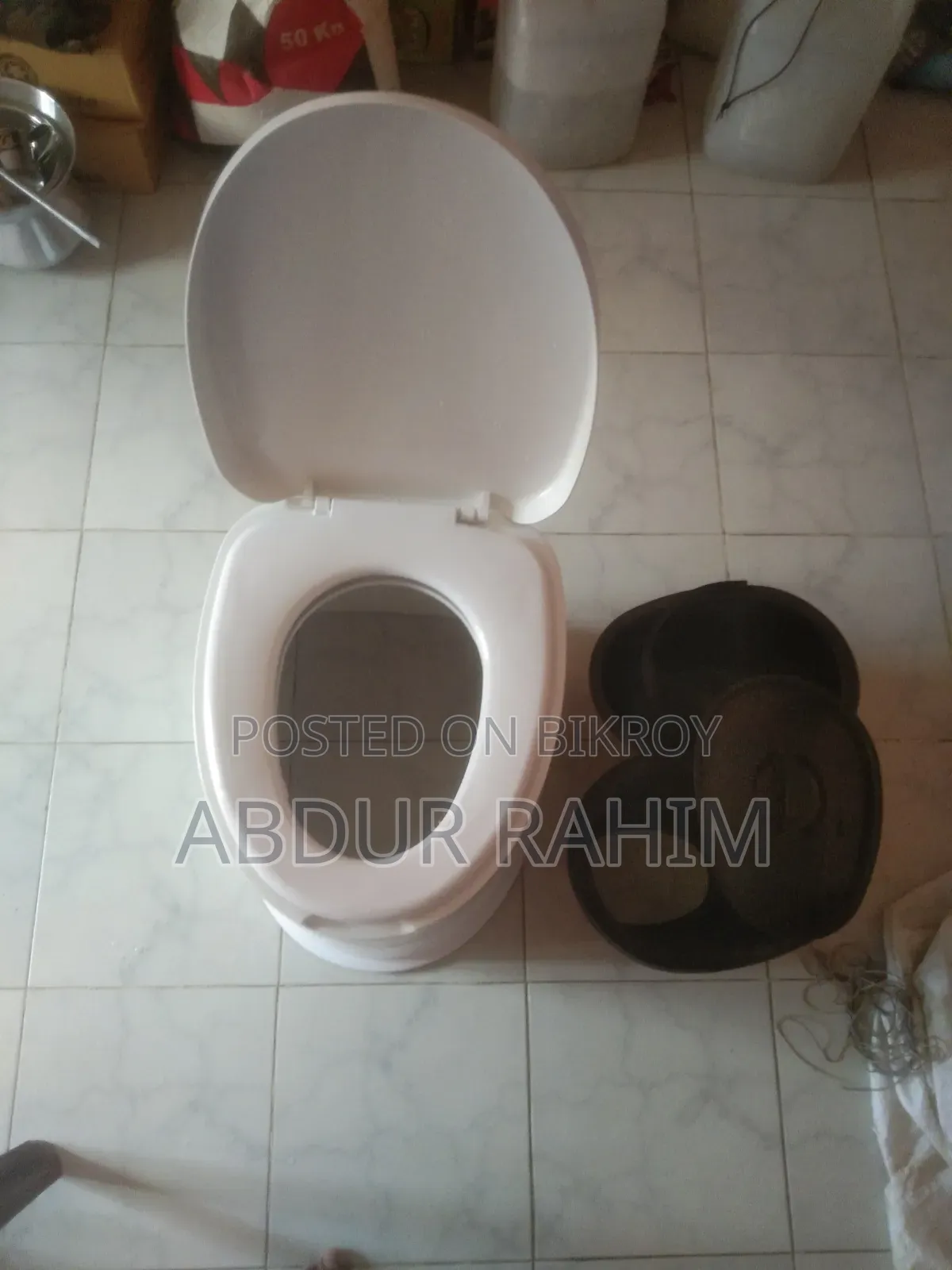 RFL plastic high commode for sale, in brand new condition.