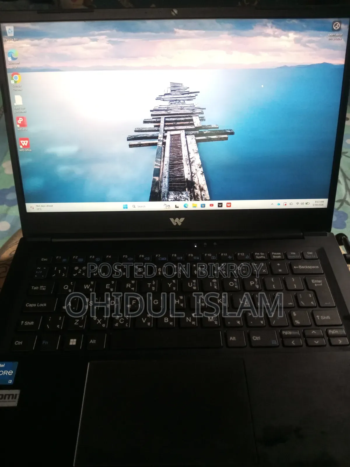 Laptop 8GB Intel Core I3 HDD+SSD 512GB