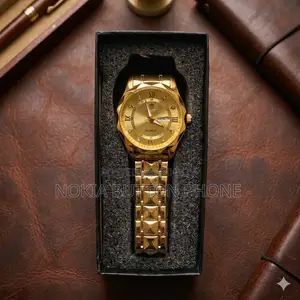 Binbond 2521 Luxury Watch Quartz Watch for Men (Full Golden)