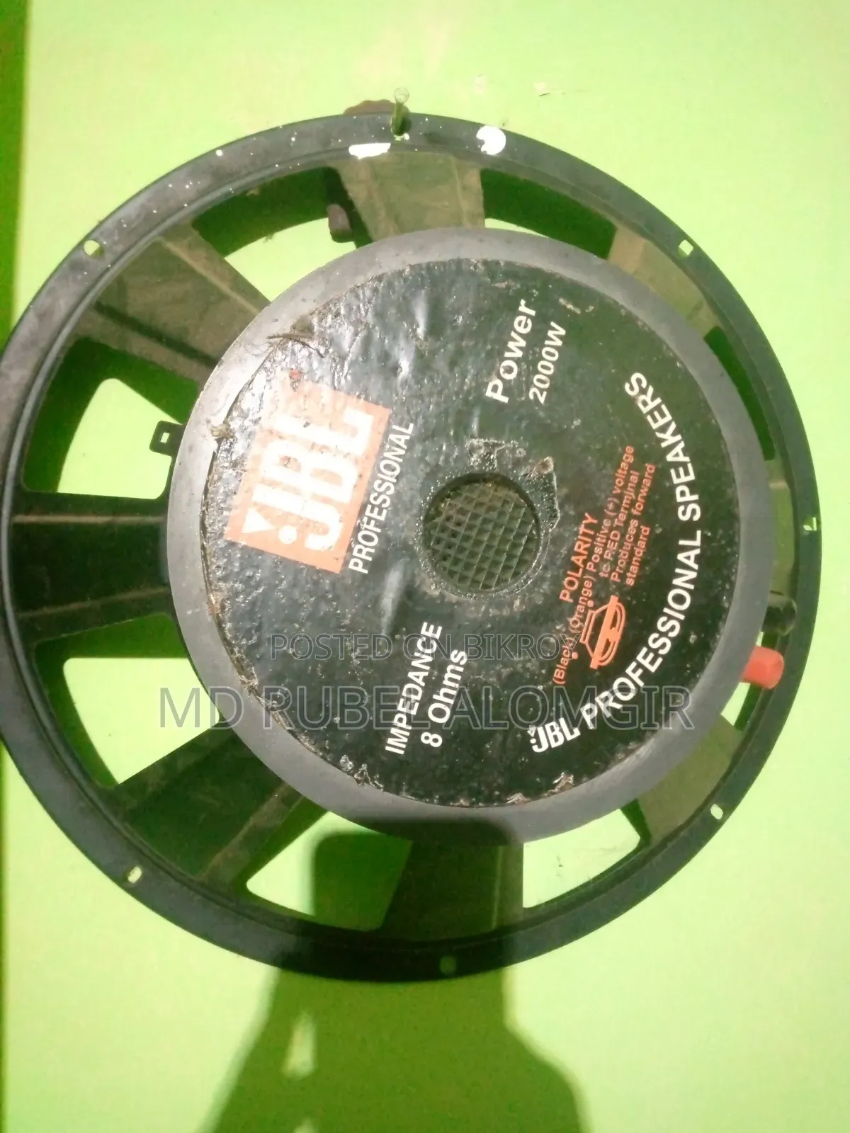 Two speakers, one 16-inch and one 12-inch