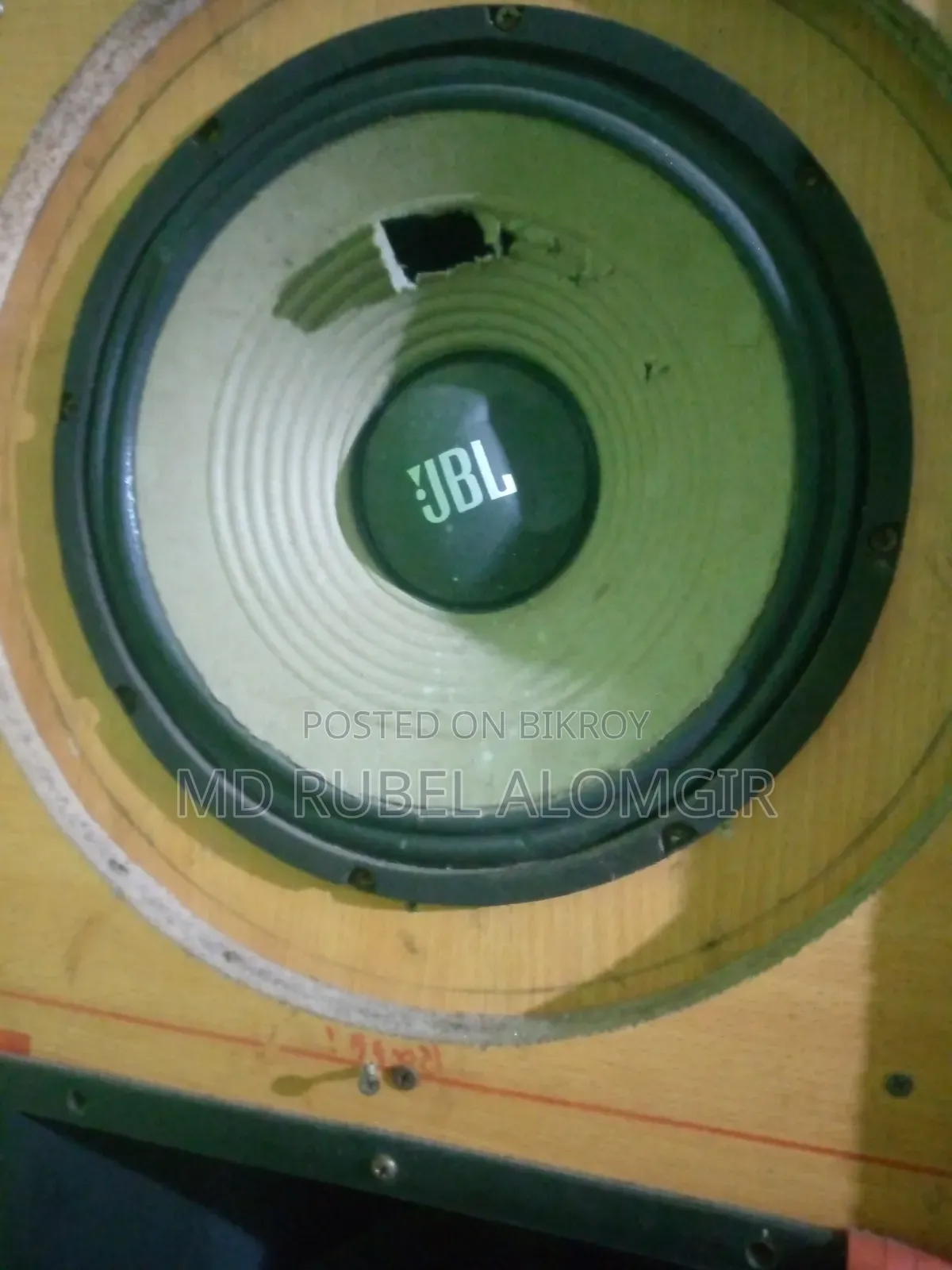 Two speakers, one 16-inch and one 12-inch