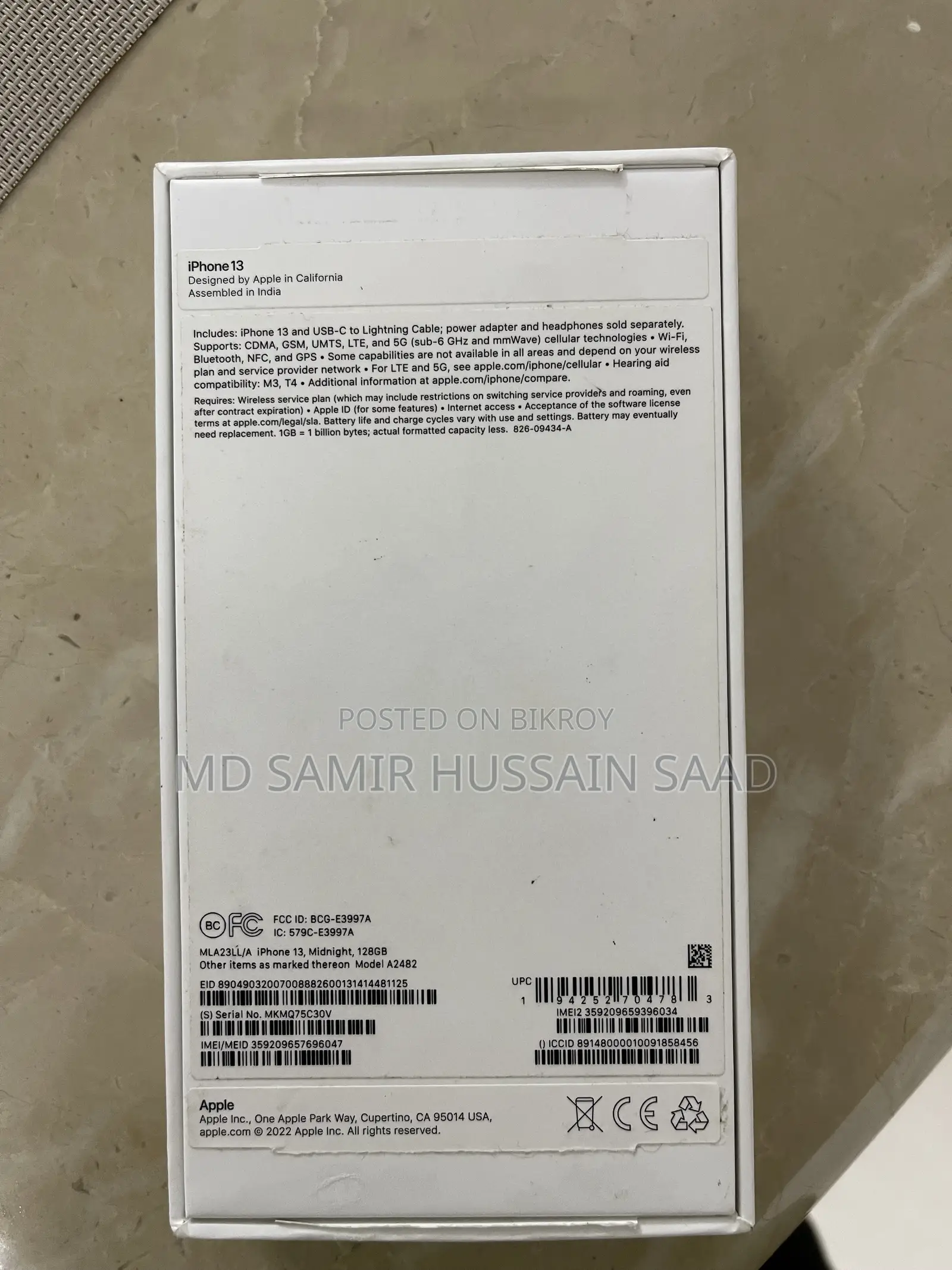 Apple iPhone 13 128 GB Blue