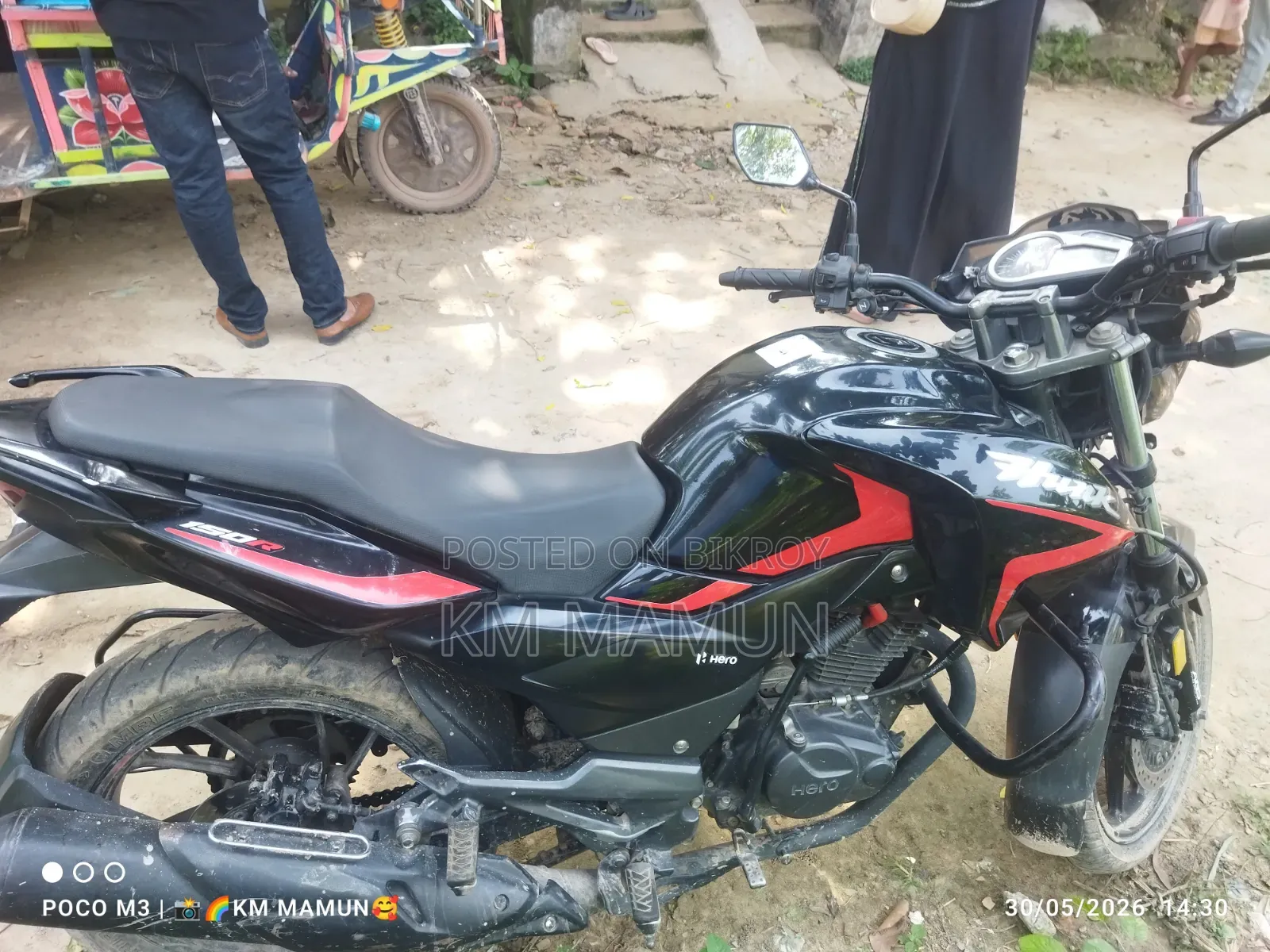 Hero Hunk 150R Dual Disc ABS 2022 Black