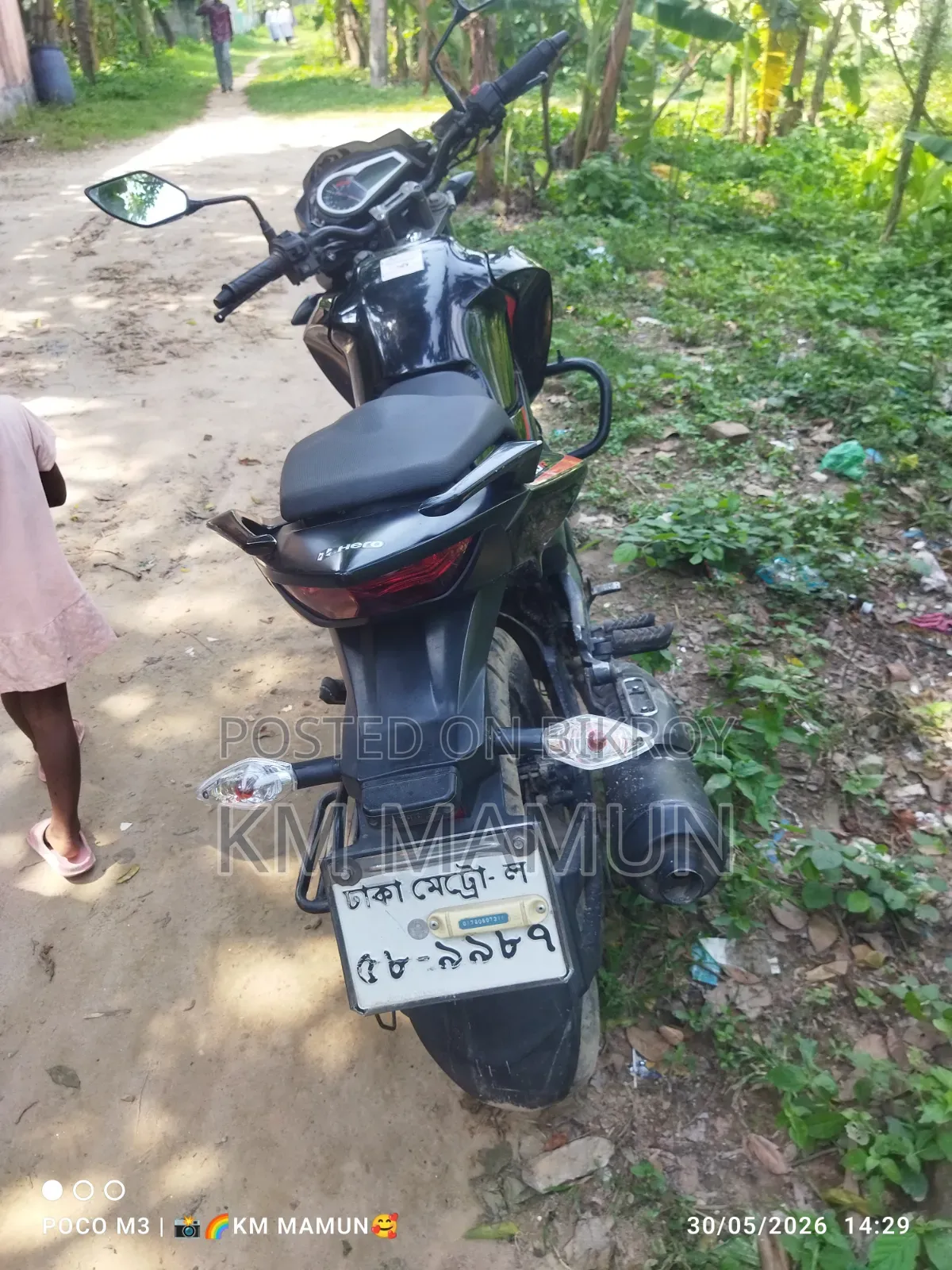 Hero Hunk 150R Dual Disc ABS 2022 Black