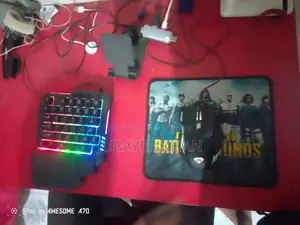 Gaming Combo - One Hand RGB Keyboard + Mouse + Mouse Pad + OTG Set