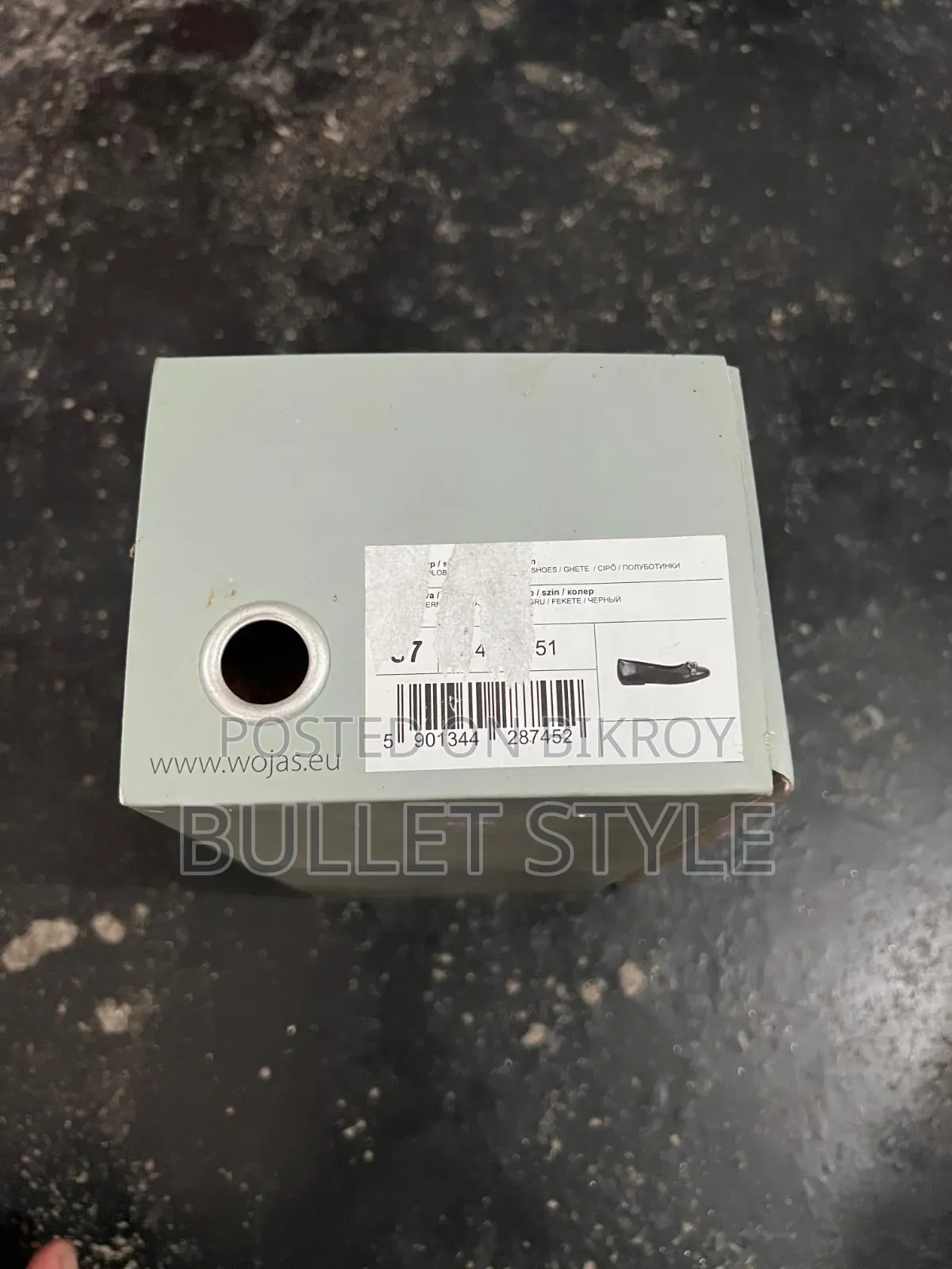 Female Shoe With 3 Inch Invisible Heel Full Leather Shoe.