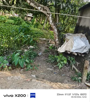 5 decimal land for sale next to a pitch-paved road