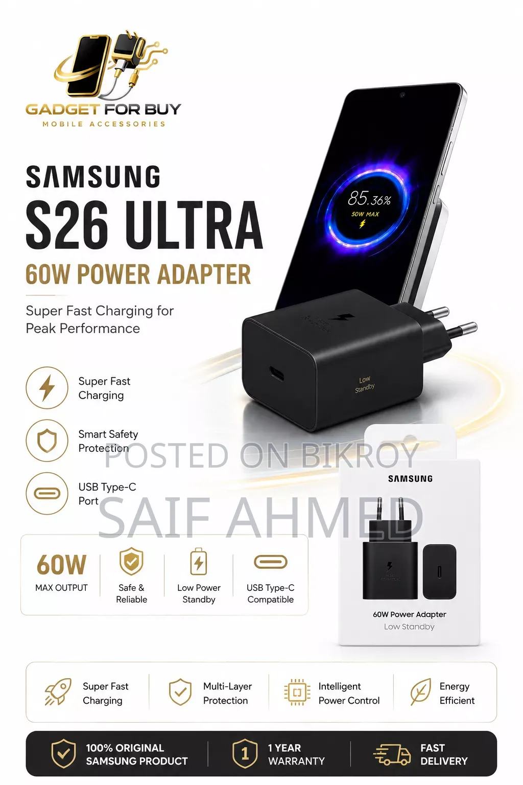 Samsung S26 Ultra Charger