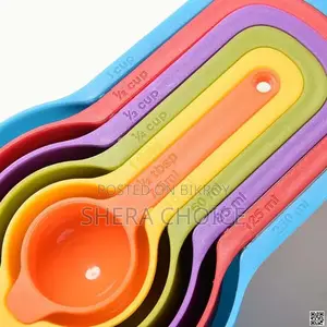 6 Pcs Measuring Cup Set, 6 Piece Measuring Spoon Set