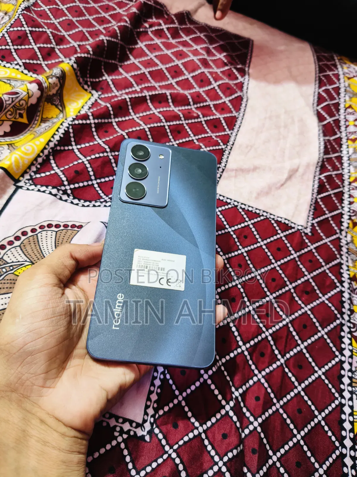 Realme C75x ১২৮ জিবি কালো
