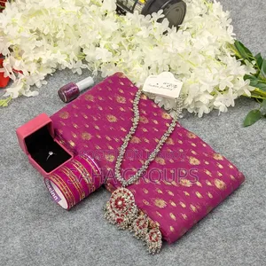 Exclusive Half Silk Jamdani Saree Combo Package (Zari Work)