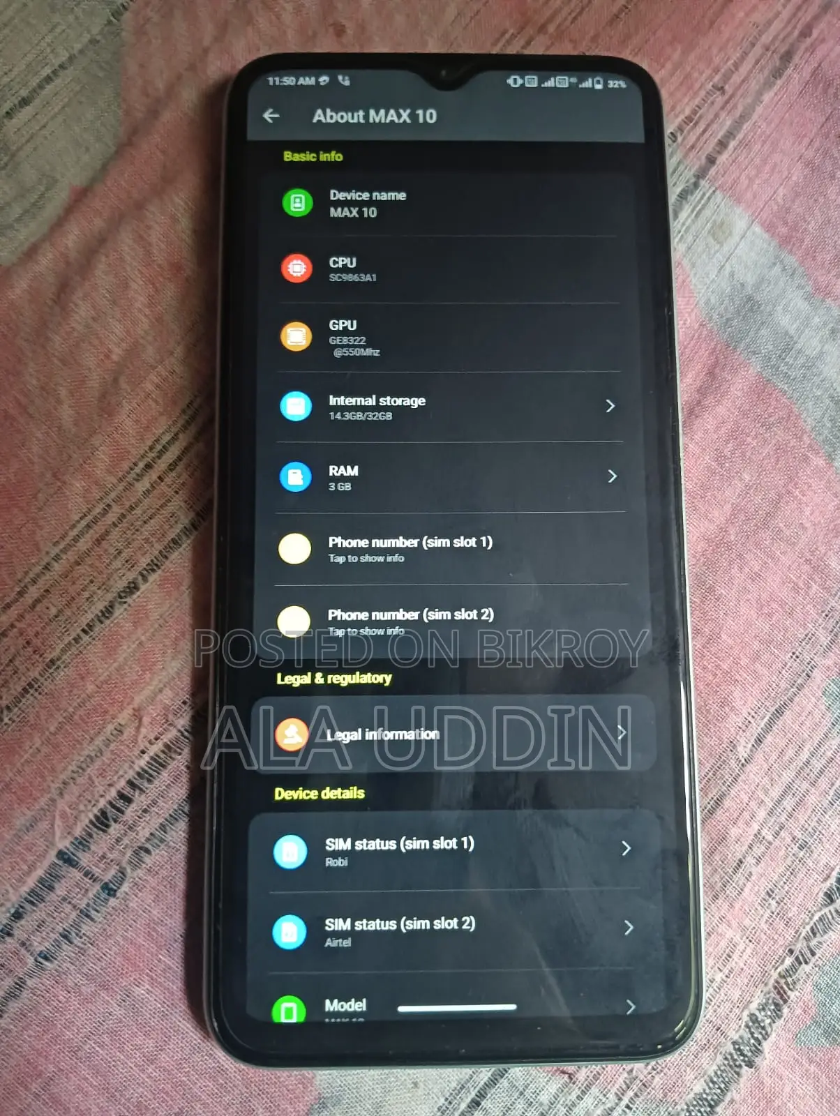 Symphony MAX 10 32 GB