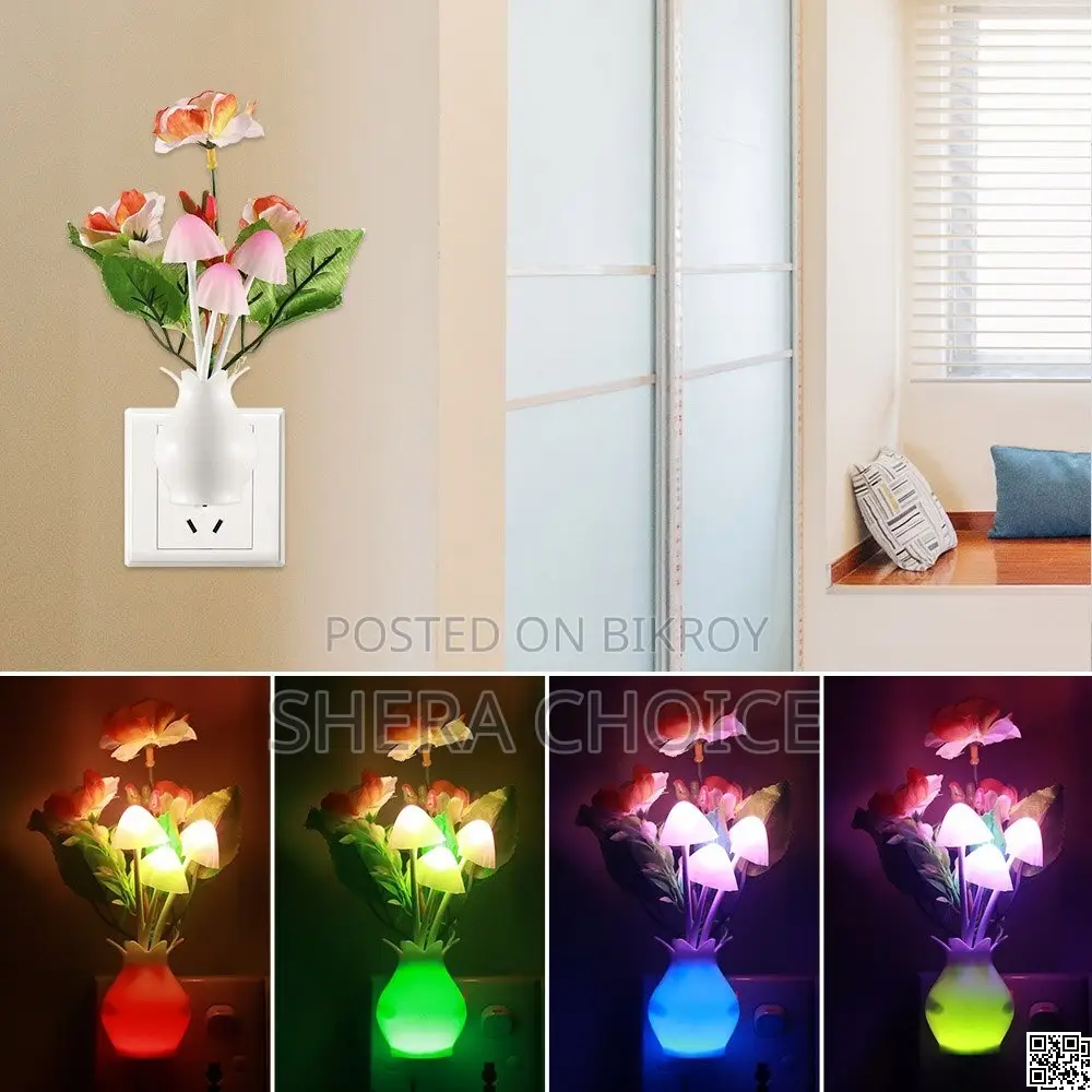 Romantic LED Mushroom Light — Attractive Mushroom-Shaped Design