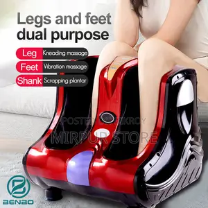 Foot Leg Massager Heat Kneading Rolling