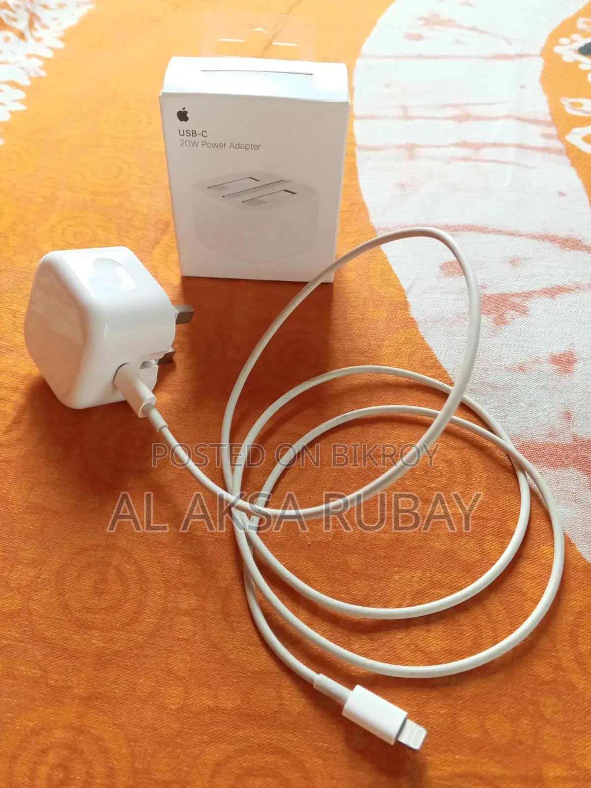 Original iPhone 20w Fast Charger Adapter With Usb-C to Lightning Cable