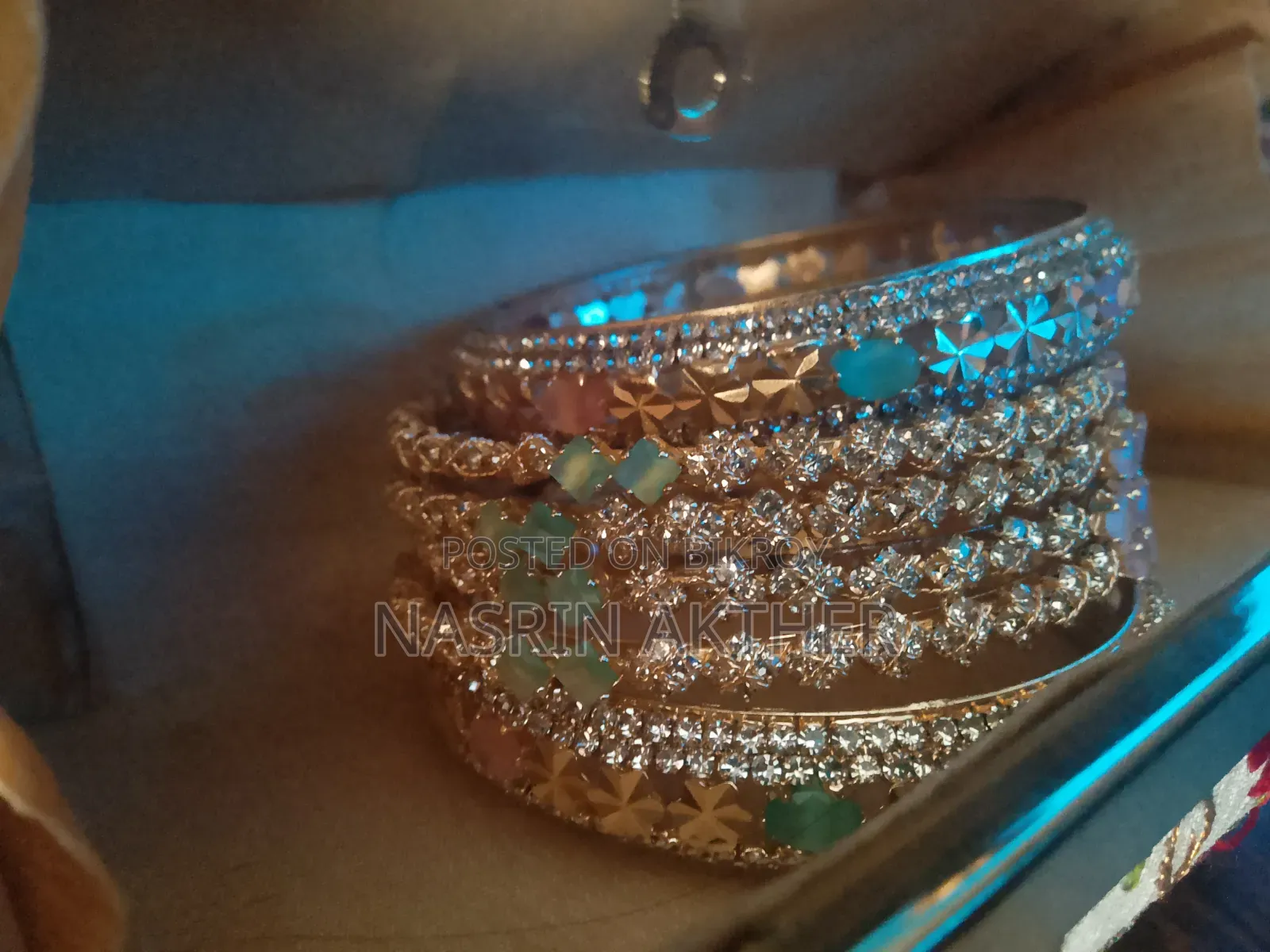 Stylish Bridal/Party Stone Bangle Set