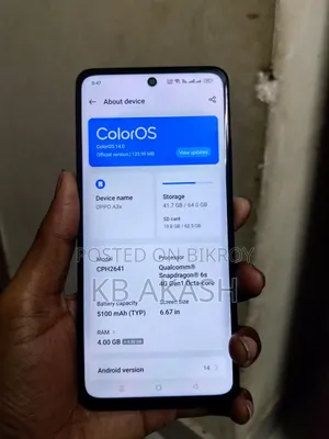 Oppo A3x 64 GB Red