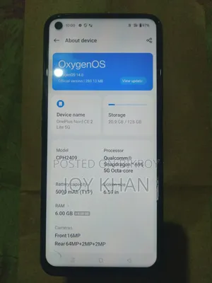 OnePlus Nord CE 5G 128 GB Black