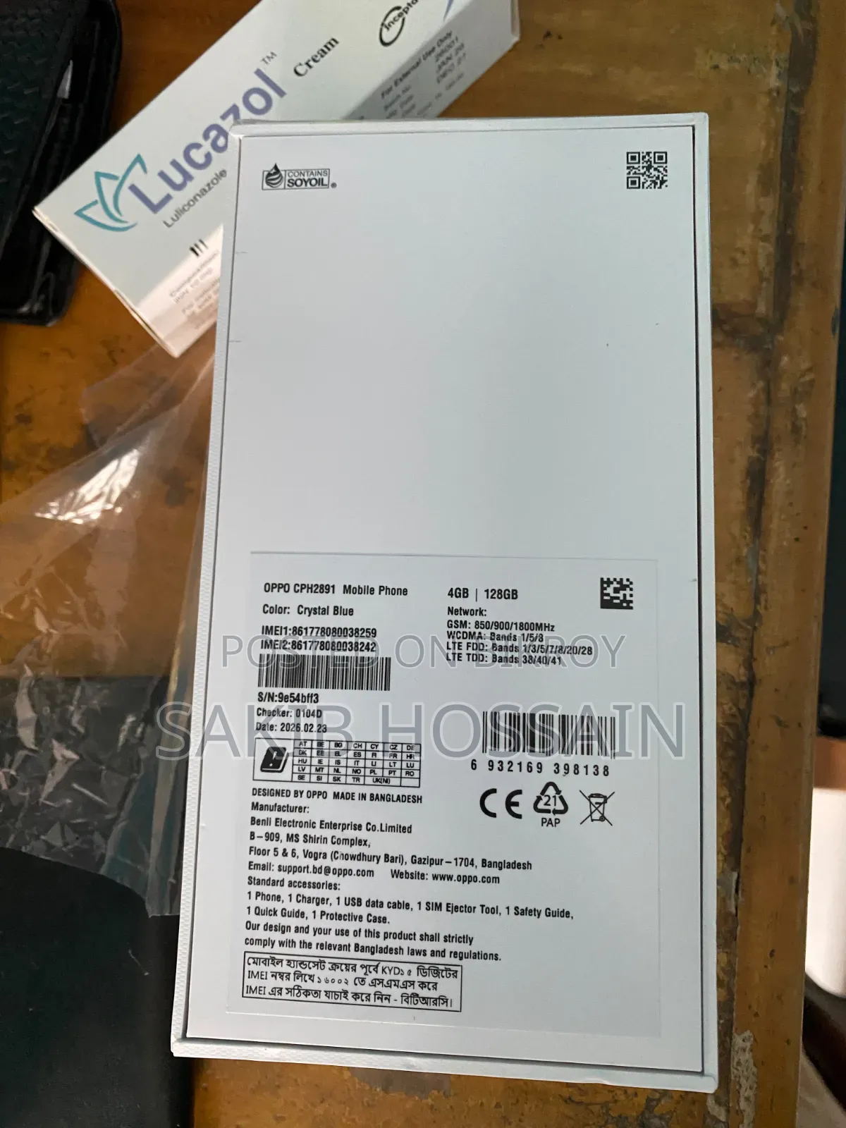 New Oppo A6 128 GB Blue