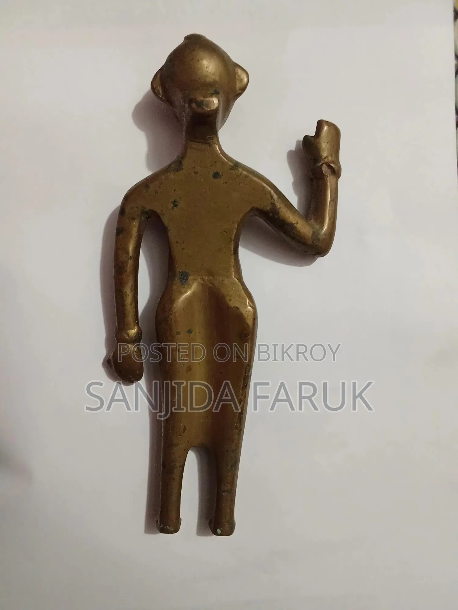 পুরানো ব্রোঞ্জ/পিতল মানব মূর্তি – সংগ্রহযোগ্য অ্যান্টিক স্টাইল স্ট্যাচু