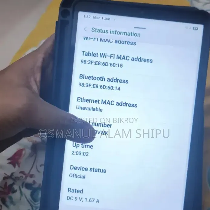 নতুন স্যামসাং গ্যালাক্সি ট্যাব এ১১ ৬৪ জিবি গ্রে