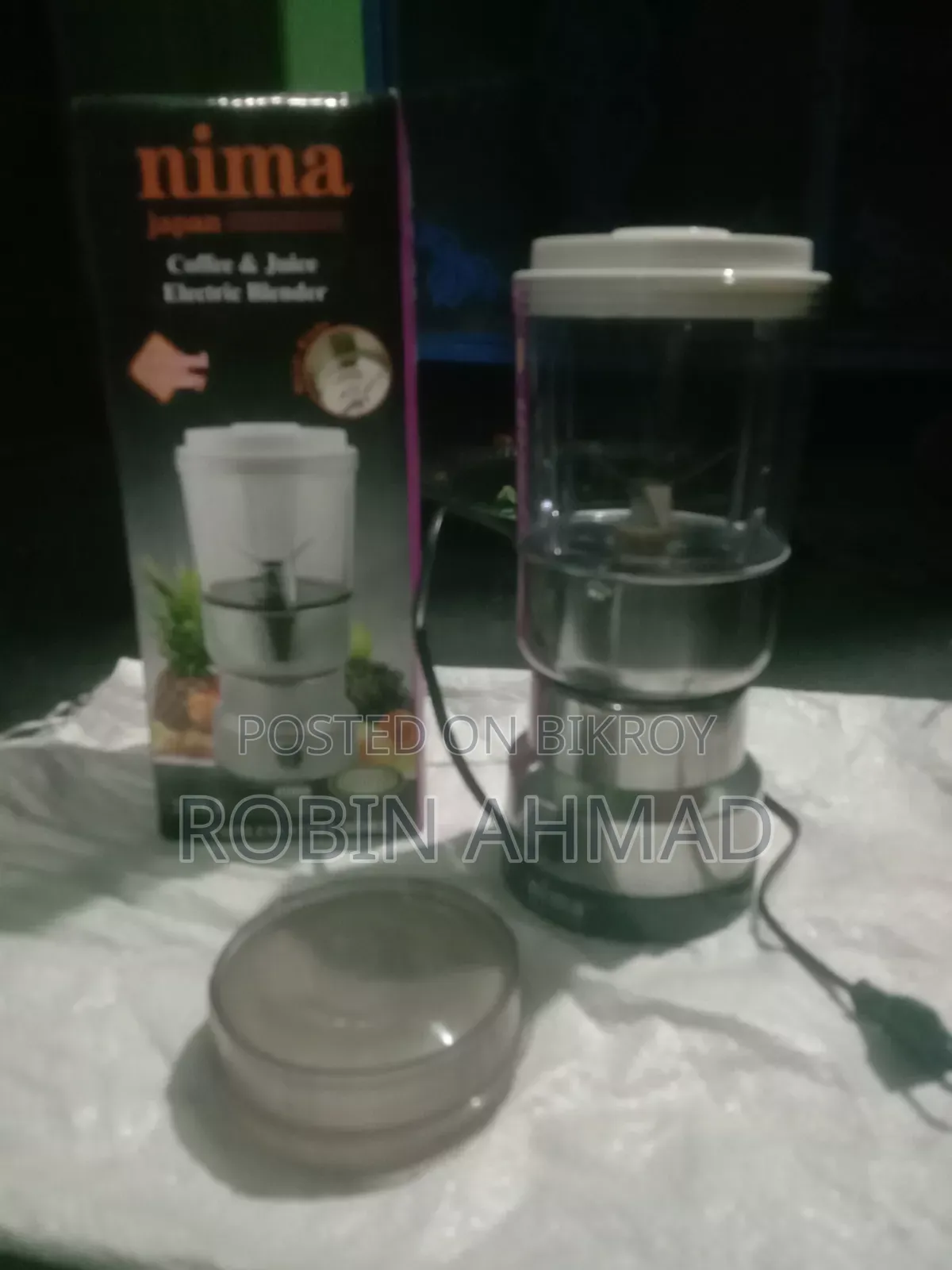 A blender will be sold