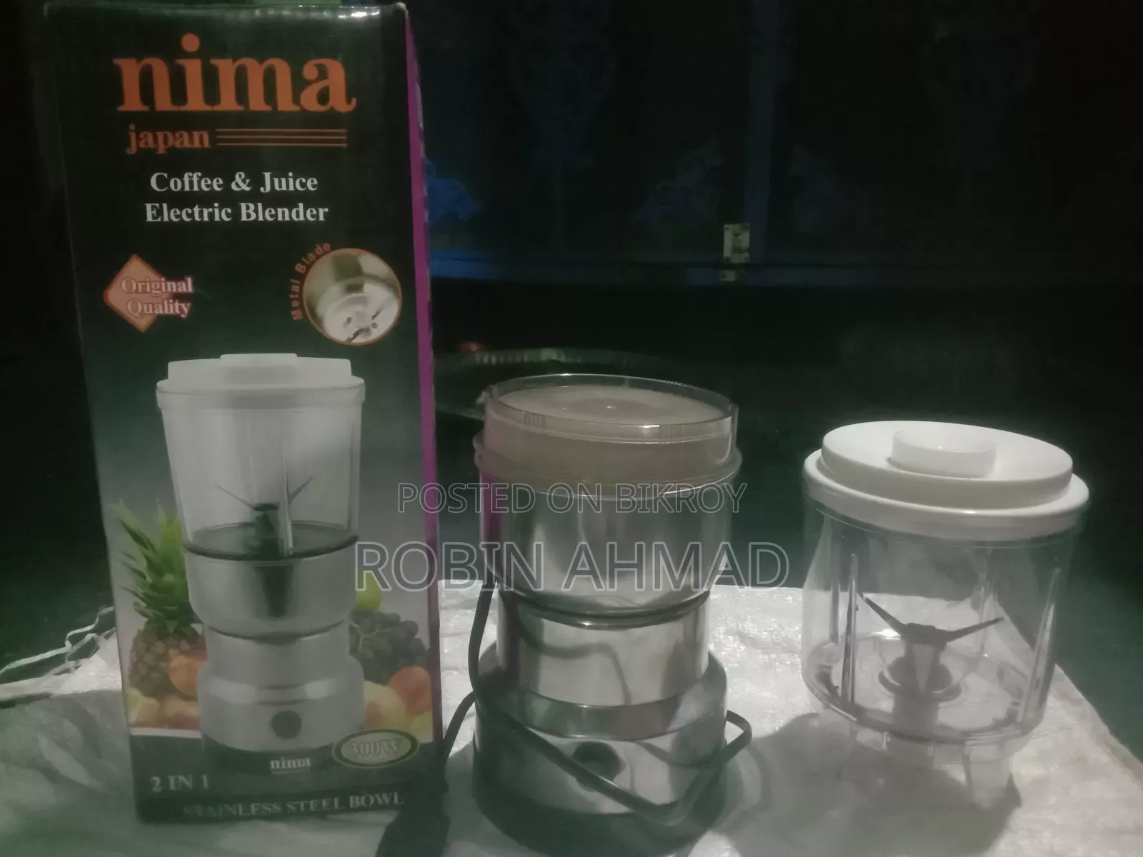 A blender will be sold