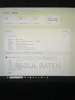Desktop Computer Asus TUF Gaming FX10CP 8GB AMD Ryzen 5 SSD 256GB