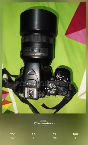 Nikon D5600 and Nikon 1.8 85mm Full Fresh