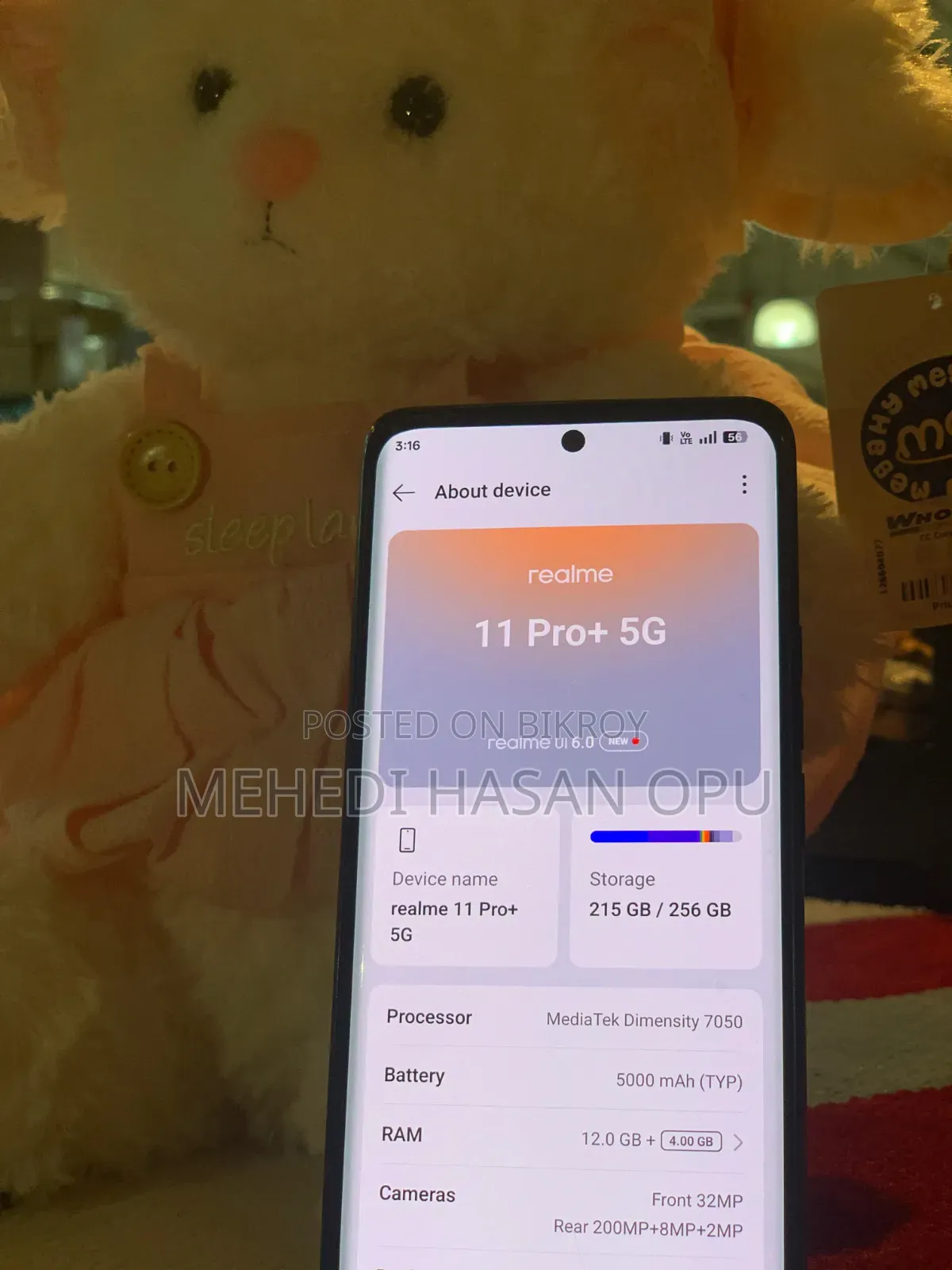 Realme 11 Pro+ 256 GB Black