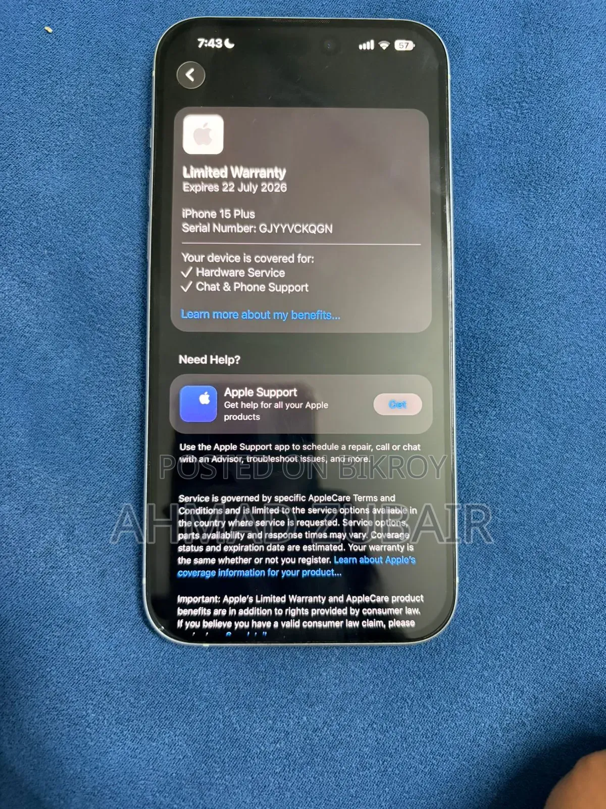 Apple iPhone 15 Plus 128 GB White