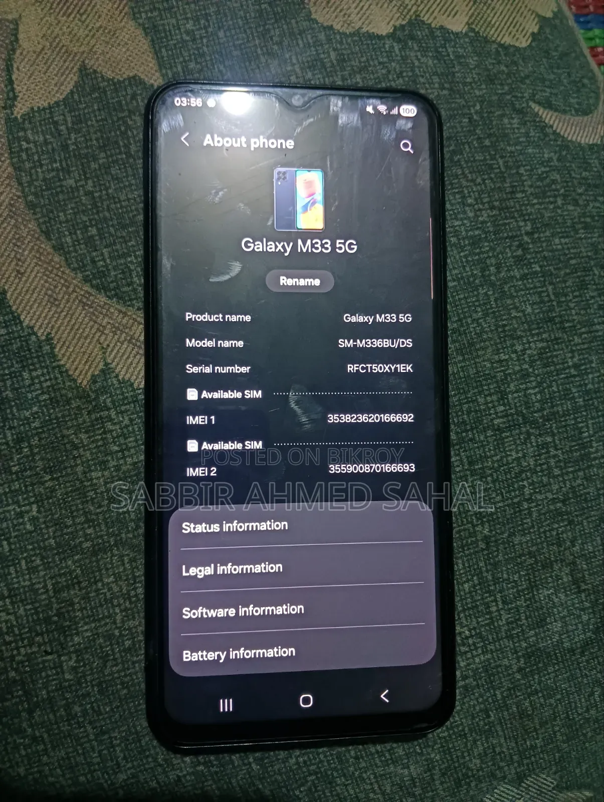 Samsung Galaxy M33 128 GB Blue