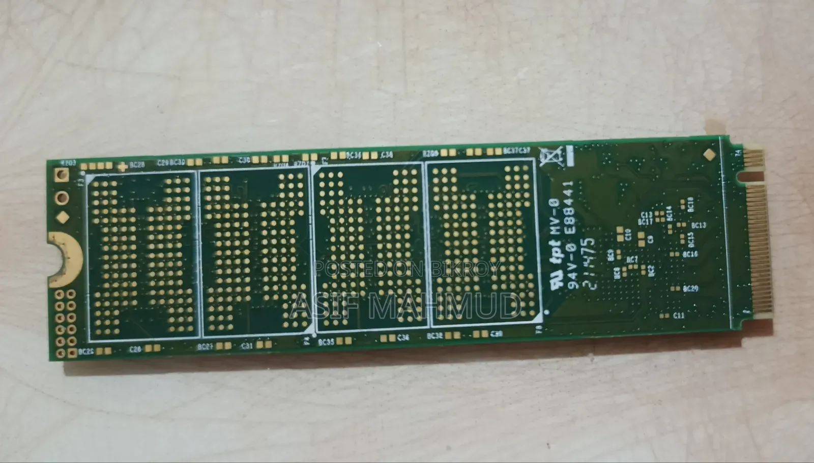 128GB M.2 SSD. No problems, selling because I don't use it.