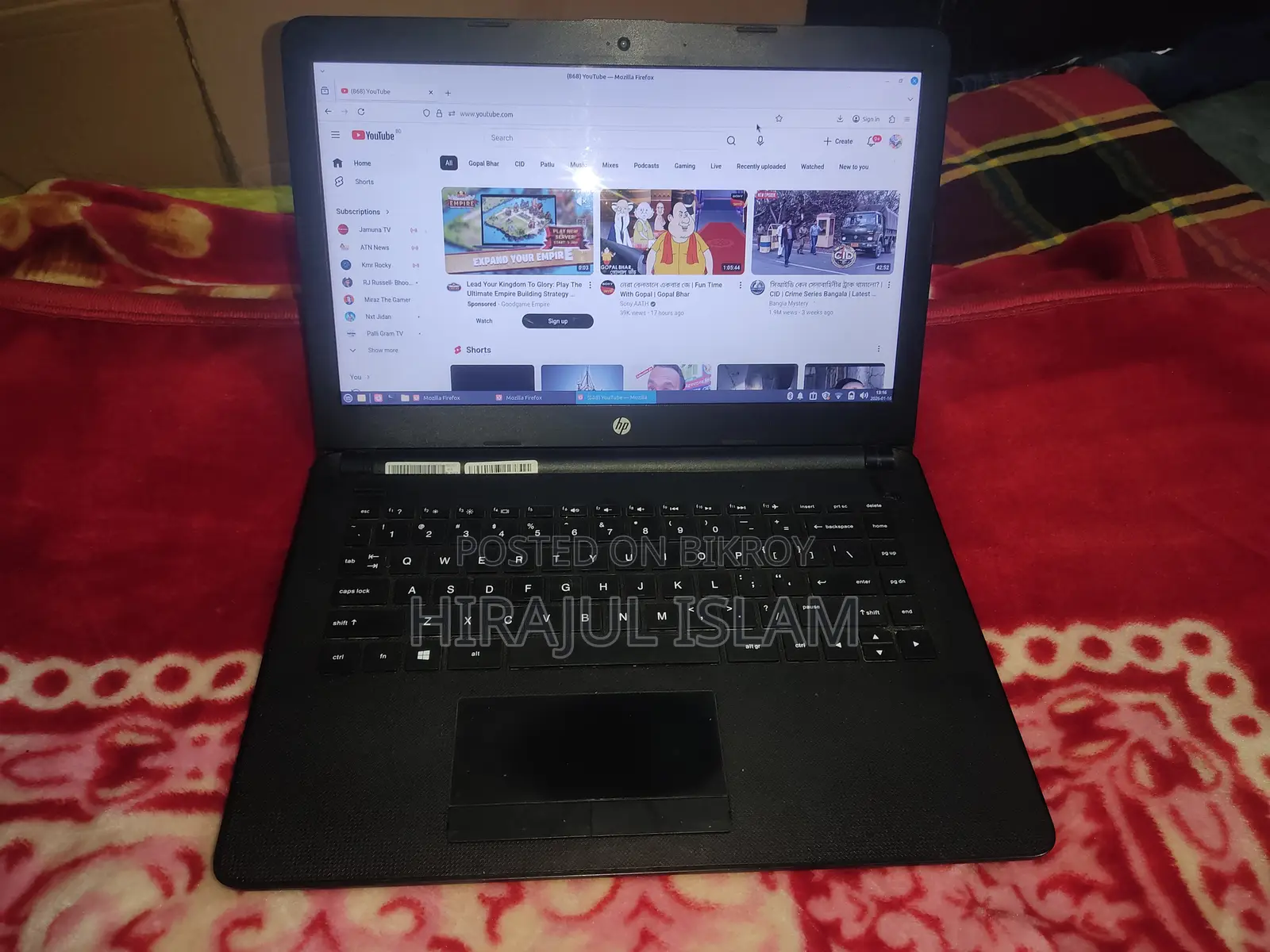 Laptop HP 14-Dq1025cl 4GB Intel Core I3 SSD 1T