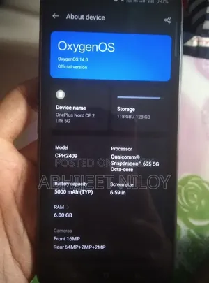 OnePlus Nord CE 2 Lite 5G 128 GB Black