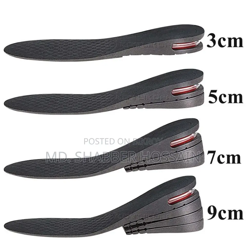 Height Increaser Insole – Soft, Comfortable Adjustable