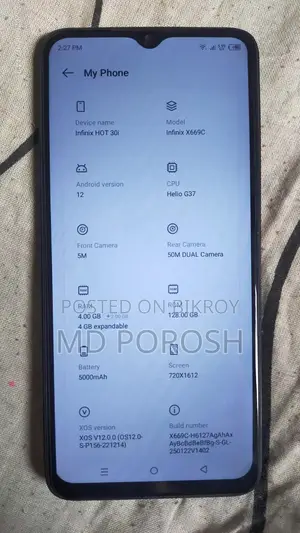 Infinix Hot 30i 128 GB Blue