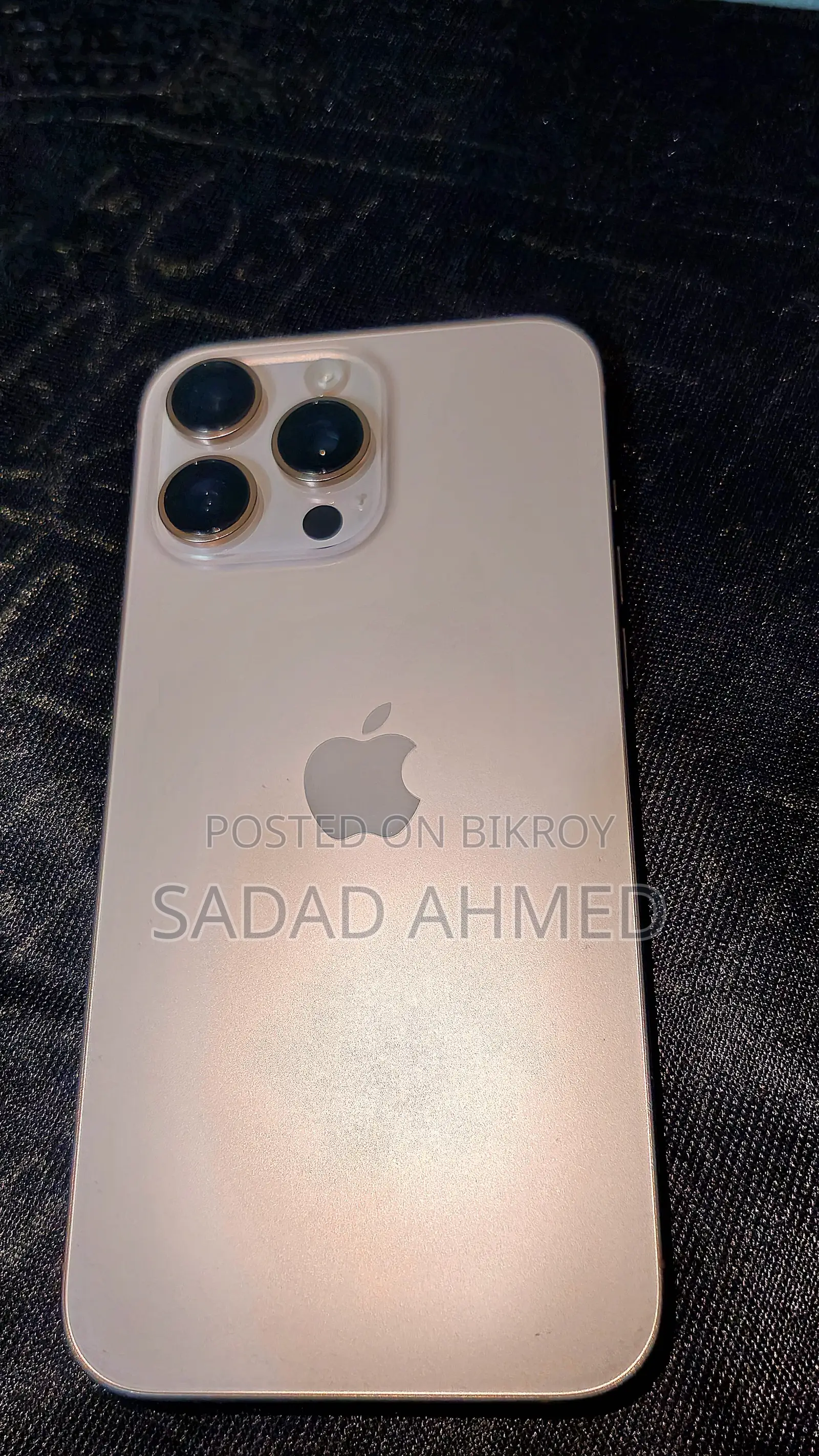 অ্যাপল আইফোন ১৬ প্রো ম্যাক্স ২৫৬ জিবি গোল্ড