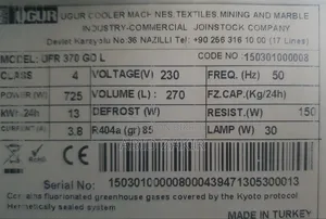 Petra Ugur Ufr 270 Liter