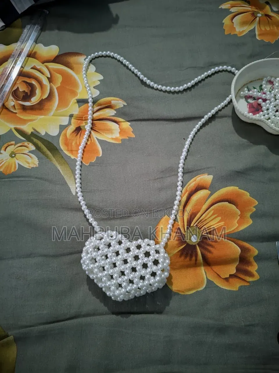 Beaded Heart Bag 