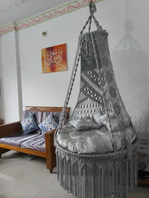 হাতে তৈরি ম্যাক্রামে সুইং চেয়ার, হ্যাঙ্গিং চেয়ার, হ্যামক