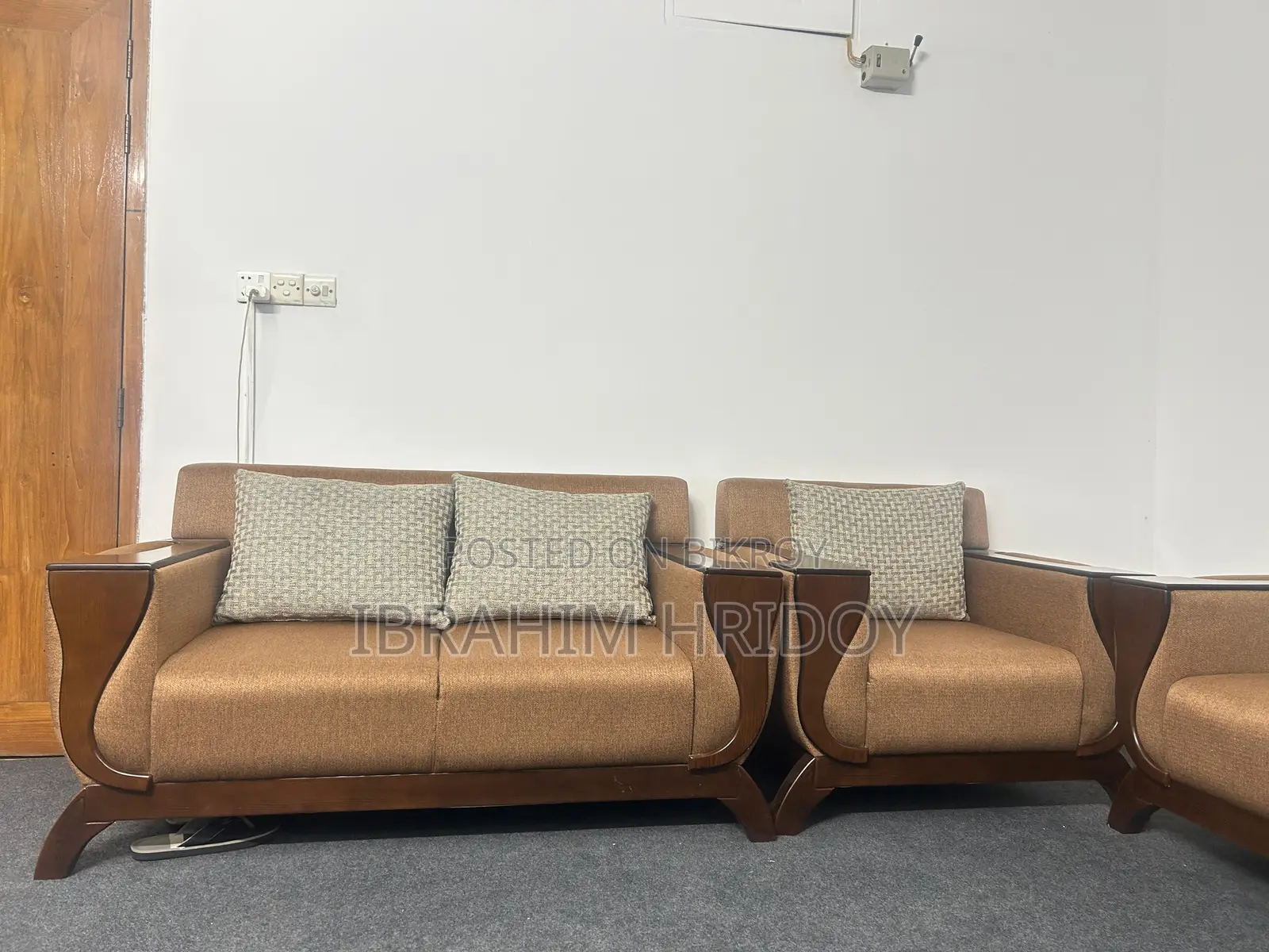 5-Seater Sofa Set With Center Table – 32,000 BDT